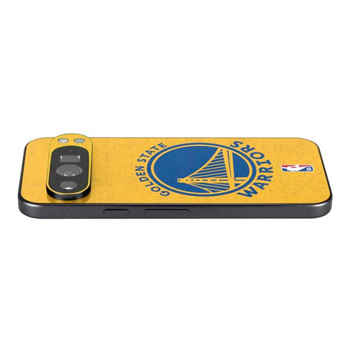 NBA Golden State Warriors Distressed Pixel 9 Pro XL Skin